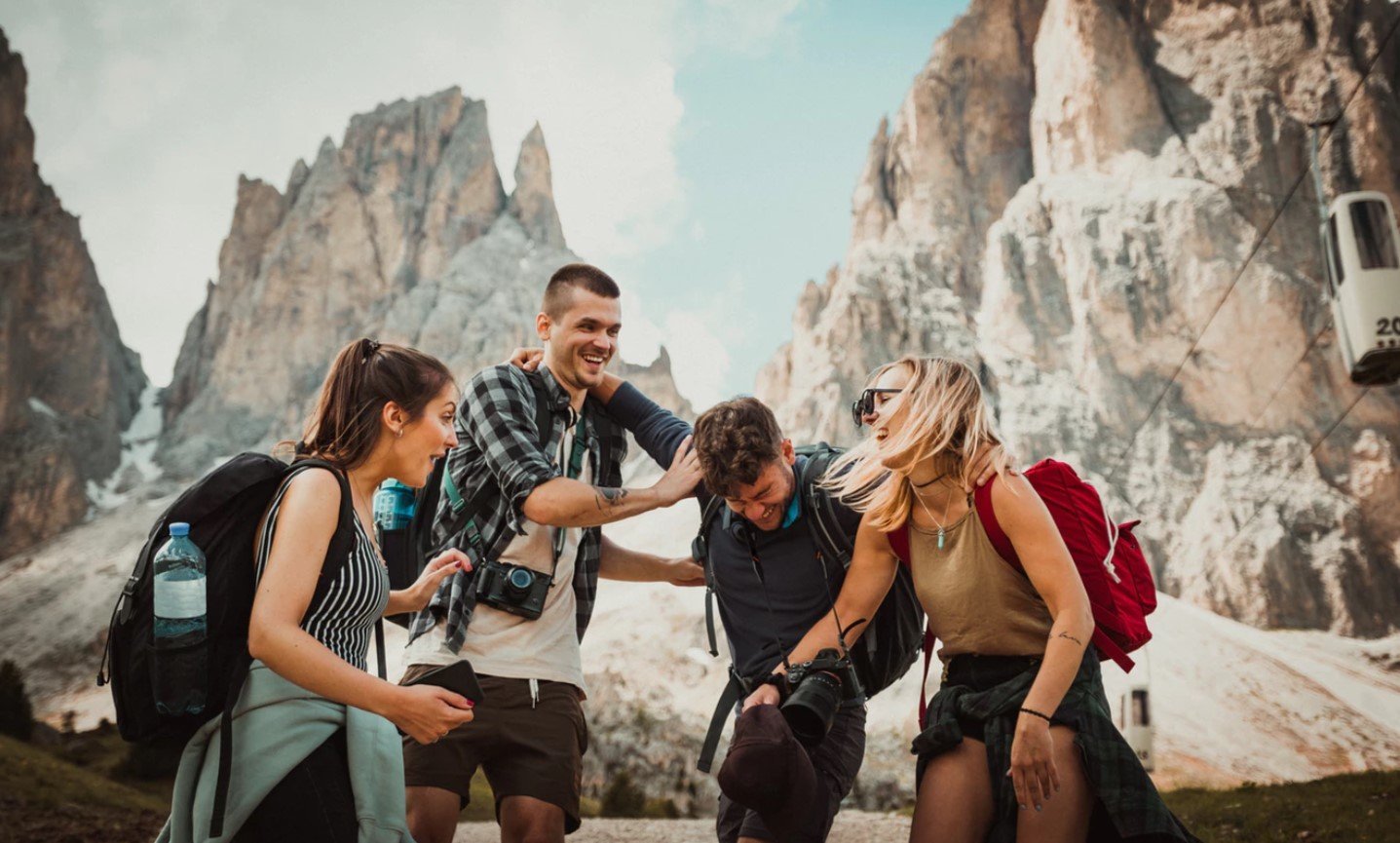 viajar con los amigos