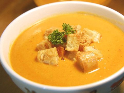 cena de crema de zanahoria